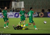 دیدار تیم‌های فوتبال شمس ‌آذر قزوین و  سپاهان