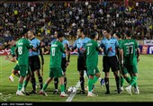 دیدار تیم‌های فوتبال شمس ‌آذر قزوین و  سپاهان