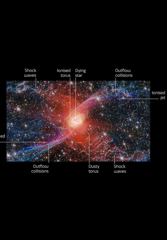 تصاویر تازه تلسکوپ جیمزوب از لحظه مرگ یک ستاره 4