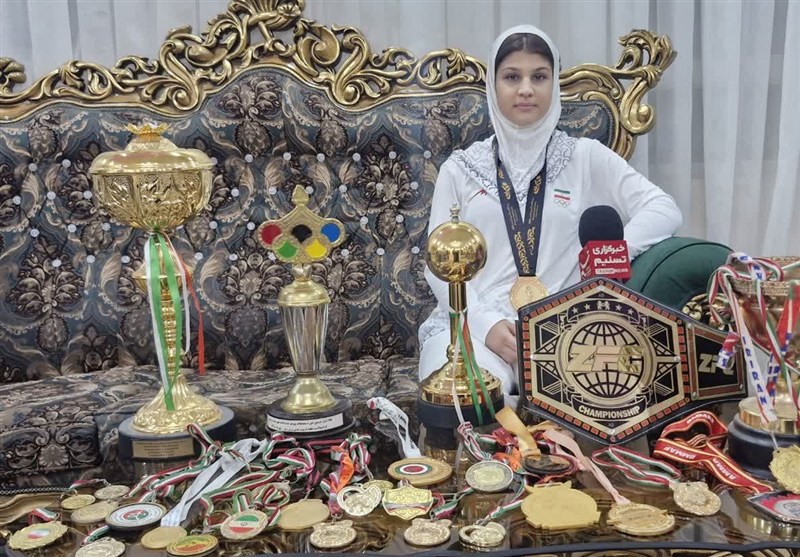 طلای جهانی MMA بر گردن دختر دانش‌آموز اسلامشهری +فیلم