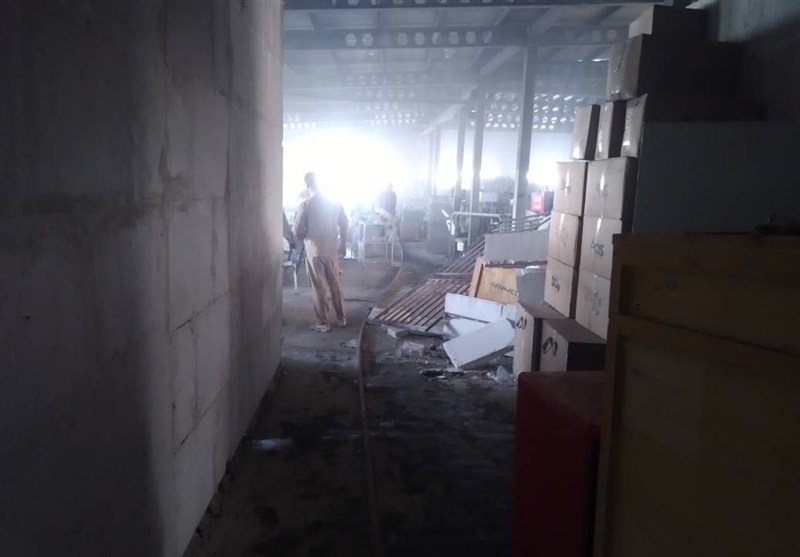 حریق در طبقه سوم بیمارستان بهارلو