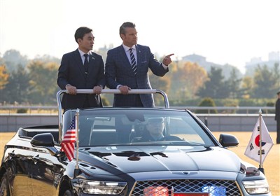 شلیک راکت توسط کره شمالی همزمان با بازدید وزیر جنگ آمریکا از منطقه مرزی دو کره