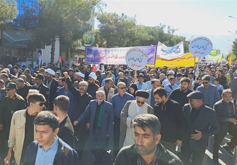 یوم‌الله 13 آبان , راهپیمایی , اخبار استان خراسان جنوبی , 