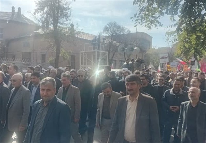 اخبار استان اردبیل , راهپیمایی , یومالله 13 آبان , آمریکا , رژیم صهیونیستی (اسرائیل) ,