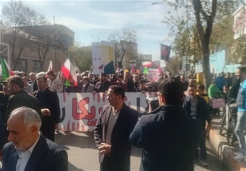 اخبار استان اردبیل , راهپیمایی , یومالله 13 آبان , آمریکا , رژیم صهیونیستی (اسرائیل) ,