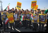 راهپیمایی یوم‌الله 13 آبان در همدان و زنجان