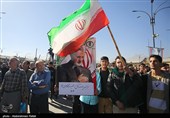 راهپیمایی یوم‌الله 13 آبان در همدان و زنجان