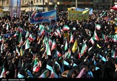 راهپیمایی یوم‌الله 13 آبان در همدان و زنجان