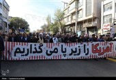تصاویری از راهپیمایی پرشور استکبارستیزی مردم اردبیل در 13 آبان
