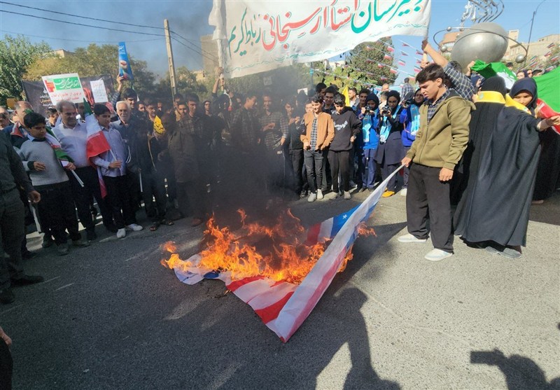 اخبار رباط کریم , راهپیمایی , یومالله 13 آبان , دانش آموزان , اخبار بهارستان ,