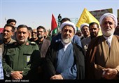 حضور پر شور کرمانی‌ها در راهپیمایی 13 آبان