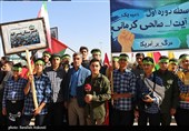 حضور پر شور کرمانی‌ها در راهپیمایی 13 آبان
