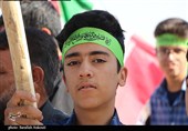 حضور پر شور کرمانی‌ها در راهپیمایی 13 آبان