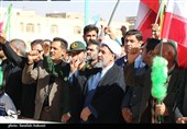 حضور پر شور کرمانی‌ها در راهپیمایی 13 آبان