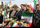 حضور پر شور کرمانی‌ها در راهپیمایی 13 آبان