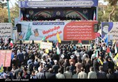 حضور پر شور کرمانی‌ها در راهپیمایی 13 آبان