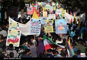 حضور پر شور کرمانی‌ها در راهپیمایی 13 آبان