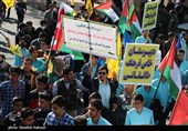 حضور پر شور کرمانی‌ها در راهپیمایی 13 آبان