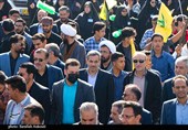 حضور پر شور کرمانی‌ها در راهپیمایی 13 آبان