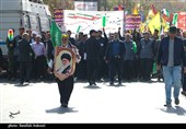 حضور پر شور کرمانی‌ها در راهپیمایی 13 آبان