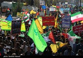حضور پر شور کرمانی‌ها در راهپیمایی 13 آبان
