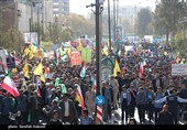 حضور پر شور کرمانی‌ها در راهپیمایی 13 آبان