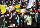 راهپیمایی یوم‌الله 13 آبان در مشهد و تبریز