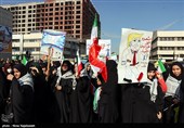 راهپیمایی یوم‌الله 13 آبان در مشهد و تبریز
