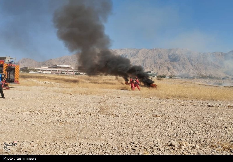 زمایش مشترک آتش در کهگیلویه و بویراحمد+تصویر