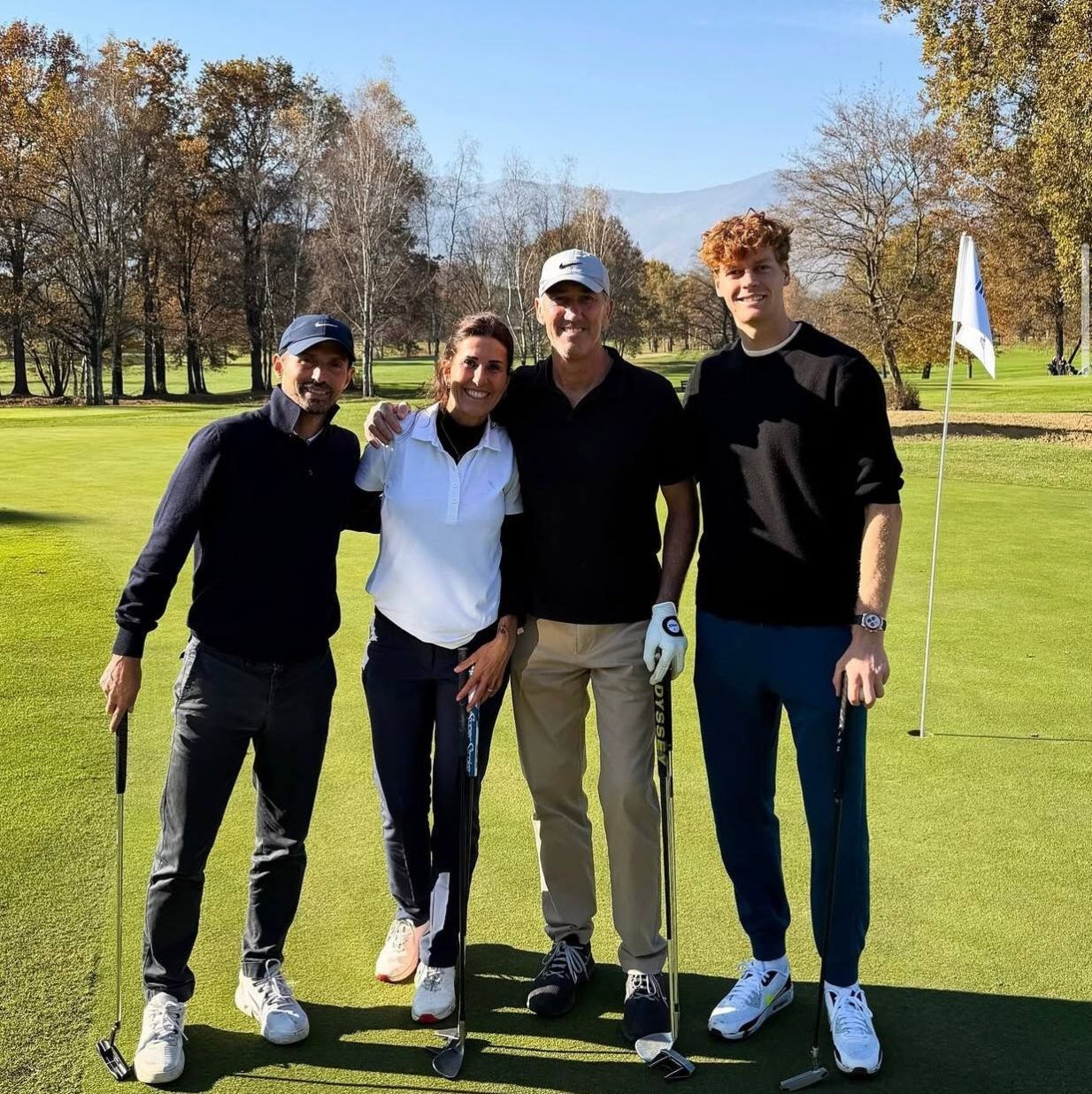 گلف بازی سینر پیش از فینال تورین + عکس 2