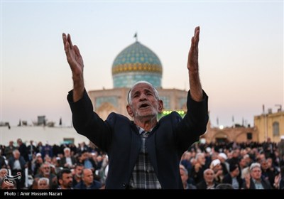 اقامه نماز طلب باران در قزوین