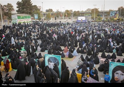 اقامه نماز باران در قزوین/دل‌ها دست به دامان خدا شد