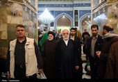 تشرف رئیس قوه قضاییه به حرم حضرت فاطمه معصومه(س)