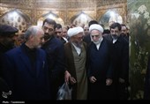تشرف رئیس قوه قضاییه به حرم حضرت فاطمه معصومه(س)