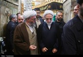 تشرف رئیس قوه قضاییه به حرم حضرت فاطمه معصومه(س)