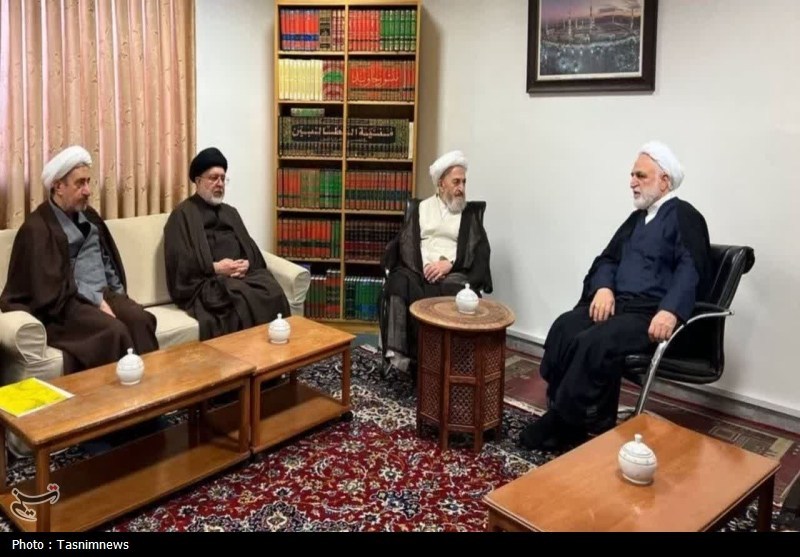 دیدار رئیس قوه قضائیه با آیت‌الله سبحانی