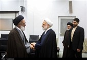 دیدار رئیس قوه قضائیه با تولیت حرم حضرت معصومه(س)