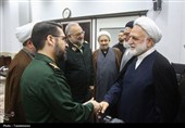 دیدار رئیس قوه قضائیه با تولیت حرم حضرت معصومه(س)