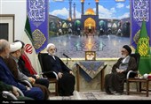 دیدار رئیس قوه قضائیه با تولیت حرم حضرت معصومه(س)