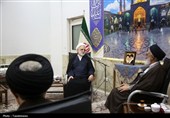 دیدار رئیس قوه قضائیه با تولیت حرم حضرت معصومه(س)