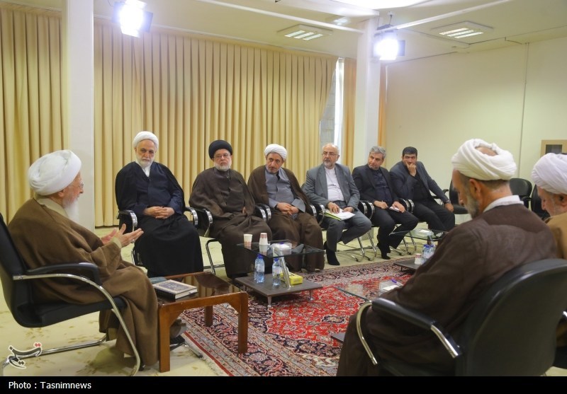 دیدار رئیس قوه قضائیه با آیتالله جوادی آملی+تصویر اخبار قم , آیت الله جوادی آملی , قوه قضائیه ,