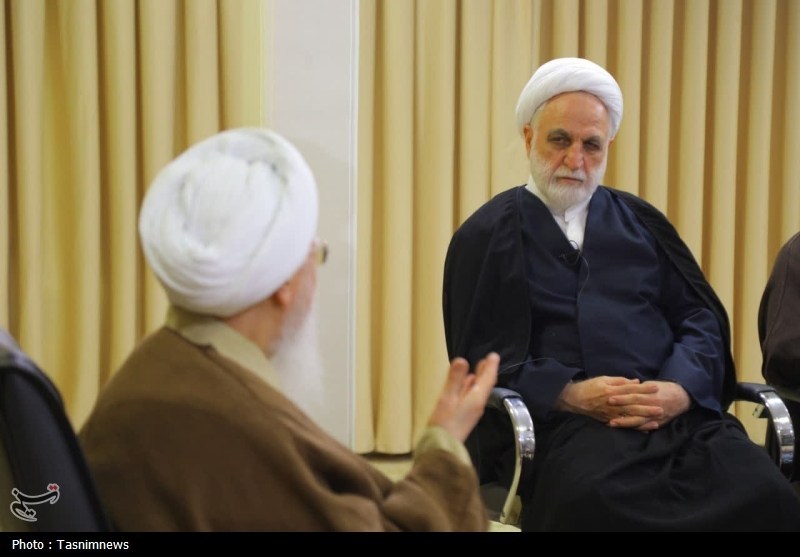 دیدار رئیس قوه قضائیه با آیتالله جوادی آملی+تصویر اخبار قم , آیت الله جوادی آملی , قوه قضائیه ,