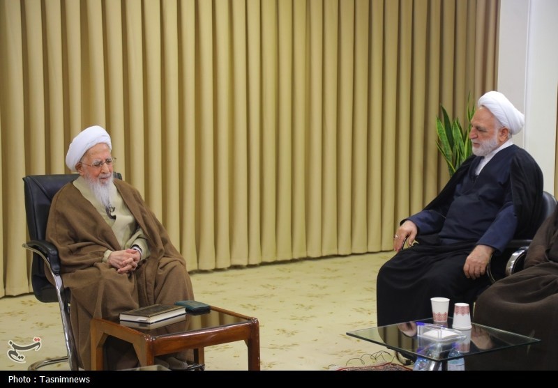 دیدار رئیس قوه قضائیه با آیت‌الله جوادی آملی+تصویر