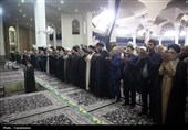 نماز طلب باران پیش از ظهر امروز به امامت آیت‌الله سید محمد سعیدی امام جمعه و تولیت آستان مقدس حضرت ف