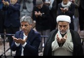 نماز طلب باران پیش از ظهر امروز به امامت آیت‌الله سید محمد سعیدی امام جمعه و تولیت آستان مقدس حضرت ف