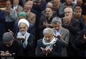 نماز طلب باران پیش از ظهر امروز به امامت آیت‌الله سید محمد سعیدی امام جمعه و تولیت آستان مقدس حضرت ف