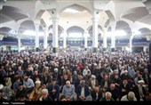نماز طلب باران پیش از ظهر امروز به امامت آیت‌الله سید محمد سعیدی امام جمعه و تولیت آستان مقدس حضرت ف