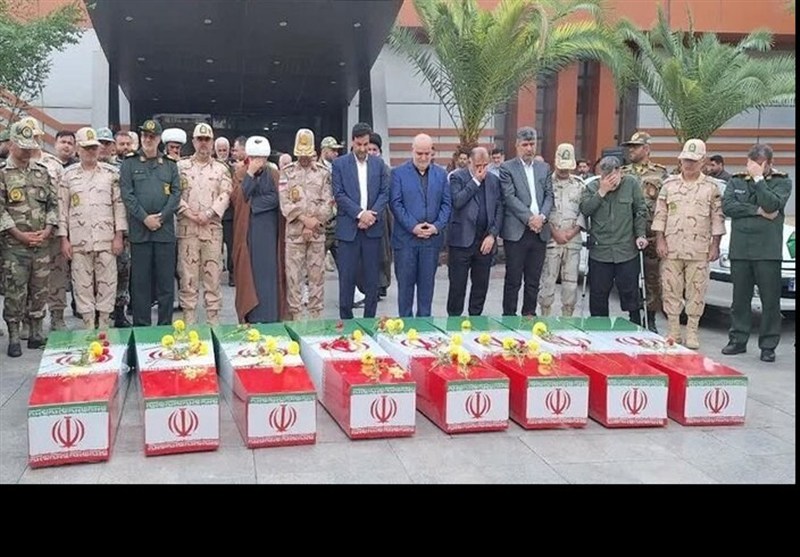 پیکرهای پاک و مطهر 8 شهید گمنام وارد خوزستان شد
