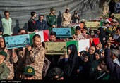 استقبال از پیکر مطهر 16 شهید گمنام - شیراز