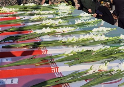 مراسم تشییع پیکر مطهر 100 شهید گمنام دفاع مقدس